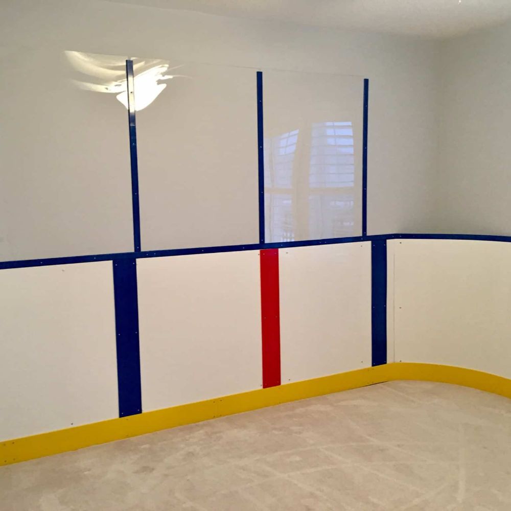 Ultimate Rink-48 x 54 inch .012 gauge clear plastic protective sheeting for rink shielding.