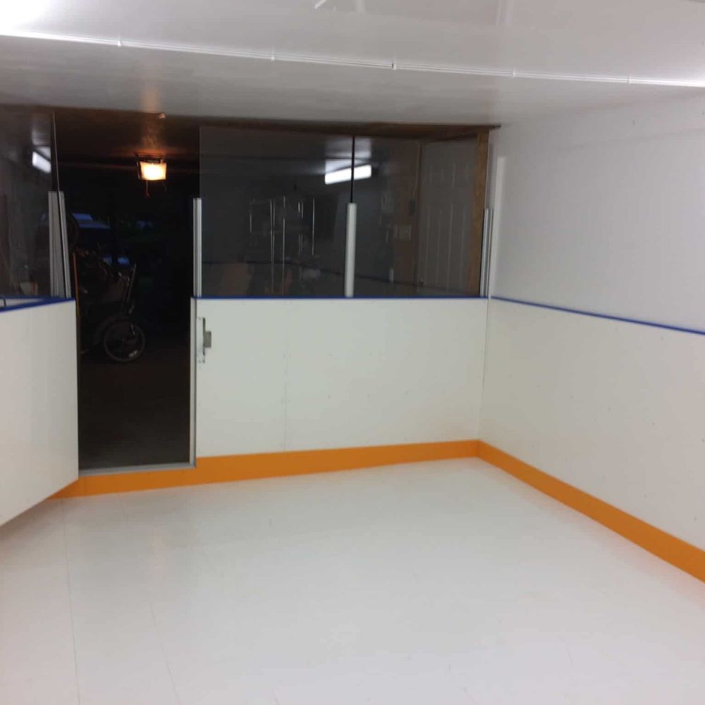 Ultimate Rink-white puckboard dasher panels 