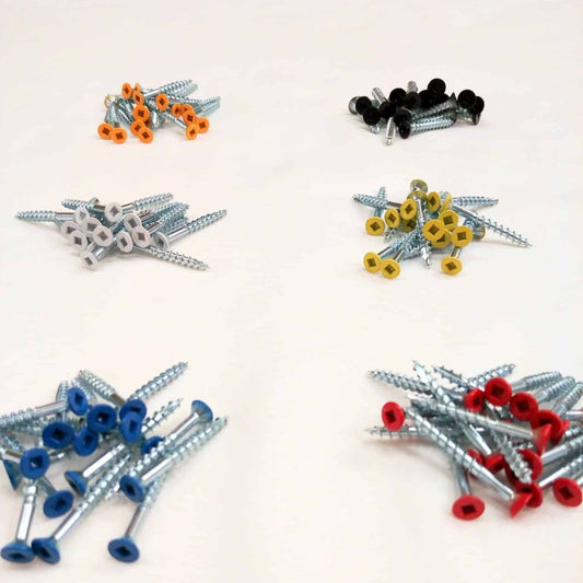  Ultimate Rink-Pack of 100 black 1.5 inch colored screws for ice rink dasher board assembly. 