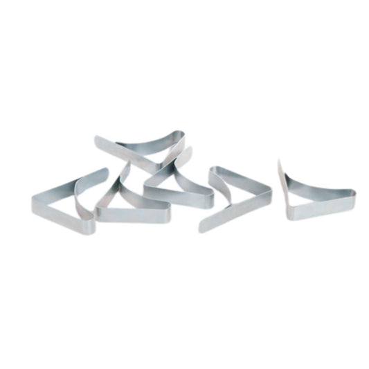  Ultimate Rink-Pack of metal rink liner clips for securing tarps to dasher boards. Available in a 6-pack.
