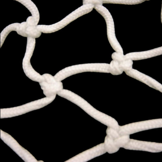  Ultimate Rink-Replacement heavy-duty white hockey goal mesh netting 48 inches by 72 inches. 