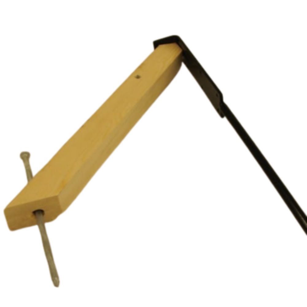  Ultimate Rink- 4-pack of 17" Wood support, black 5-in-1 ice rink stakes and spikes for board anchoring. 