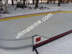 Backyard rink corners and puckboard colors