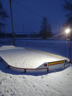 Backyard hockey Rink
