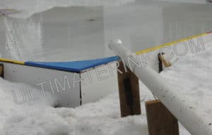 Down spout backyard rink fill